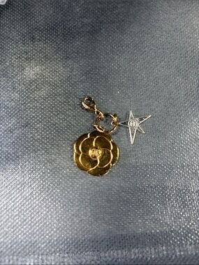 Gold Flower Charm and Star Pendant